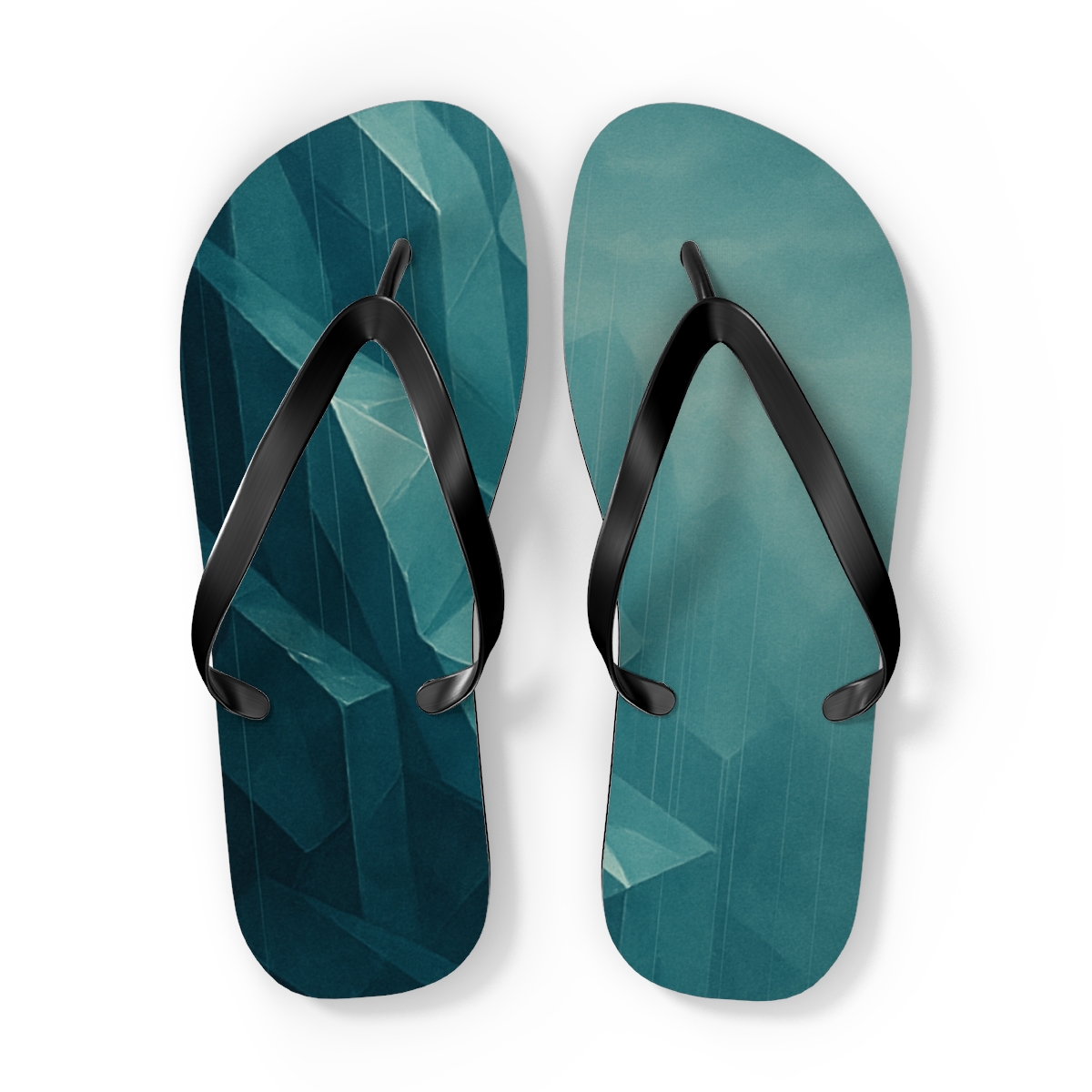 Mineral Facet Rain Veil custom flip flops