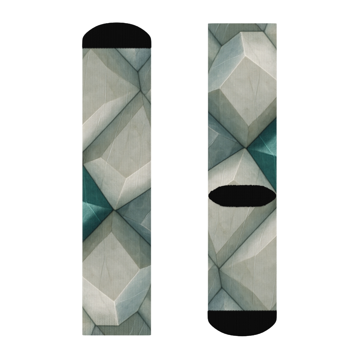 Mineral Facet Rainfall Diagram designer logo socks