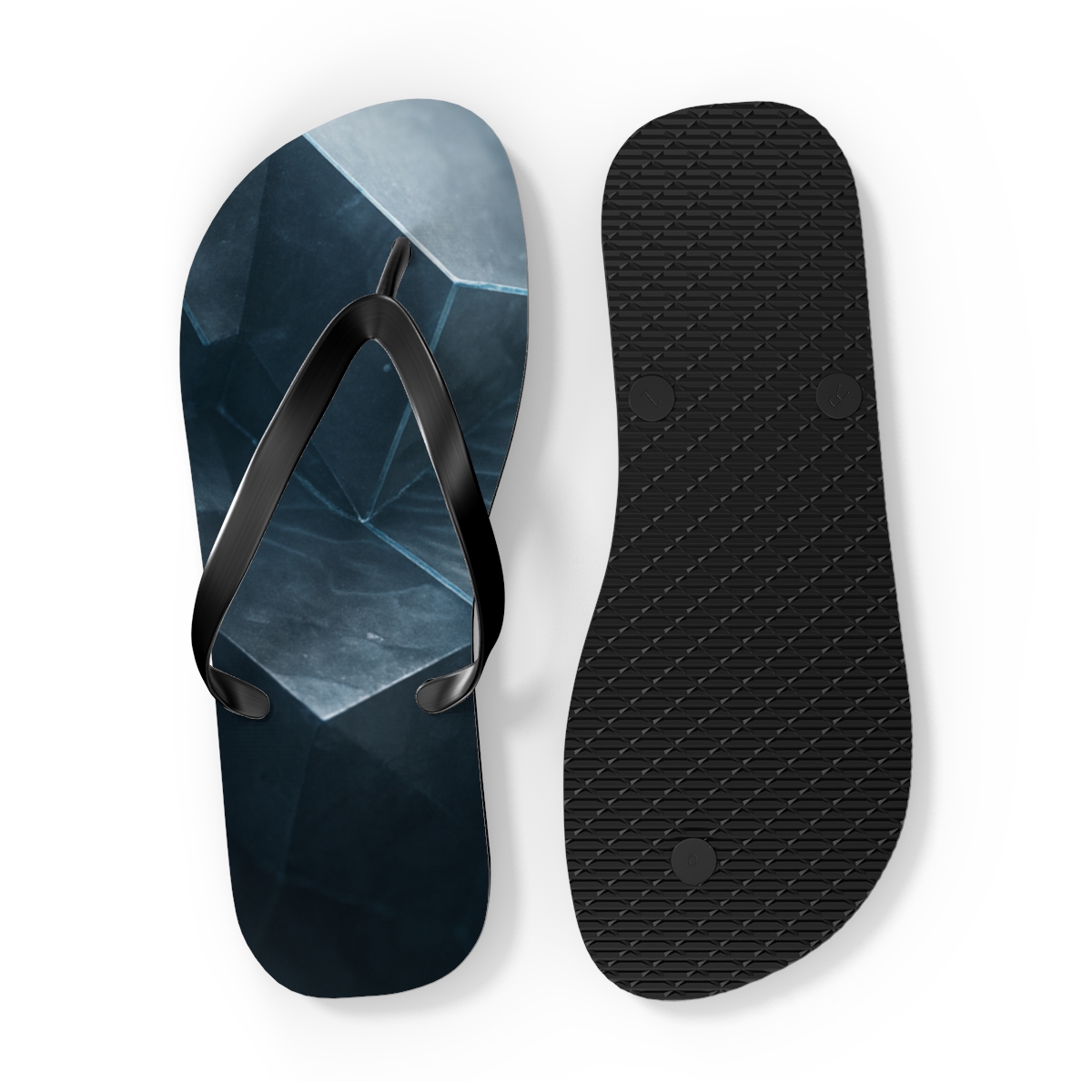 Mineral Facet Rainwave trendy printed flip flops