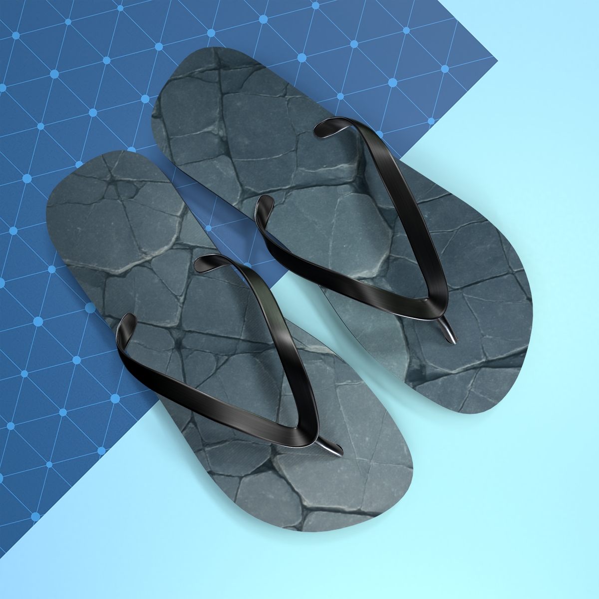 Mineral Facet Tessellation Drift comfortable casual flip flops