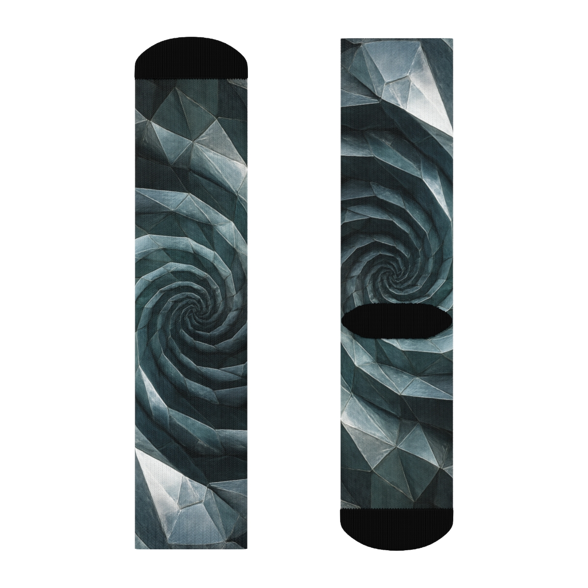 Mineral Facet Vortex Quilt trendy colorful socks