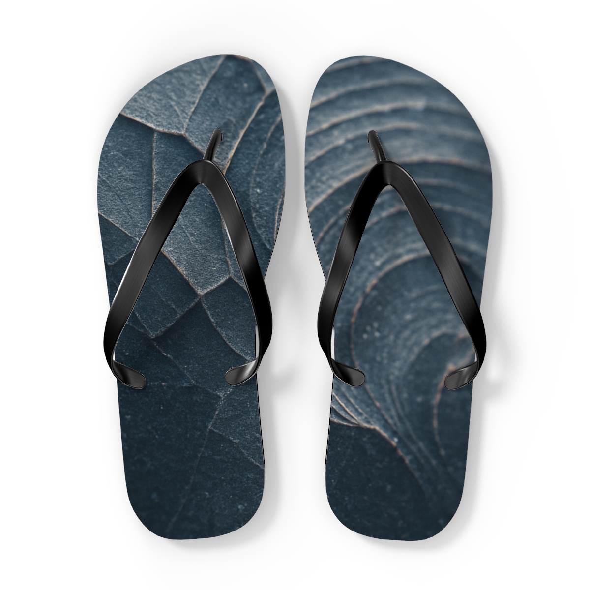 Mineral Facet Wavefront designer logo flip flops