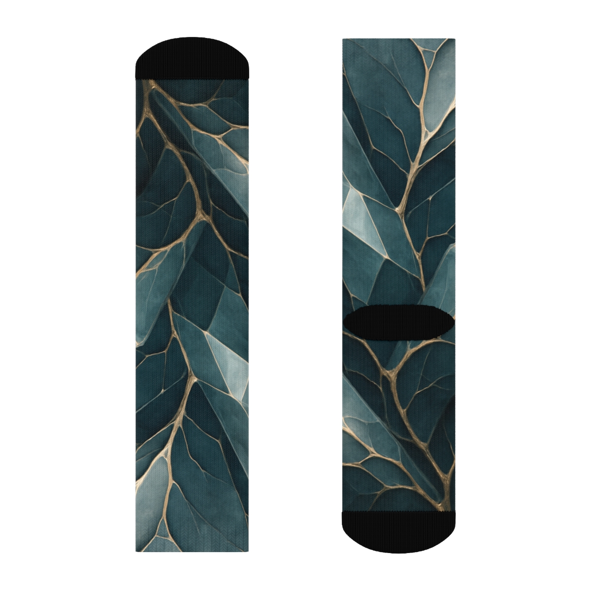 Mineral Vein Prism Weave designer logo socks
