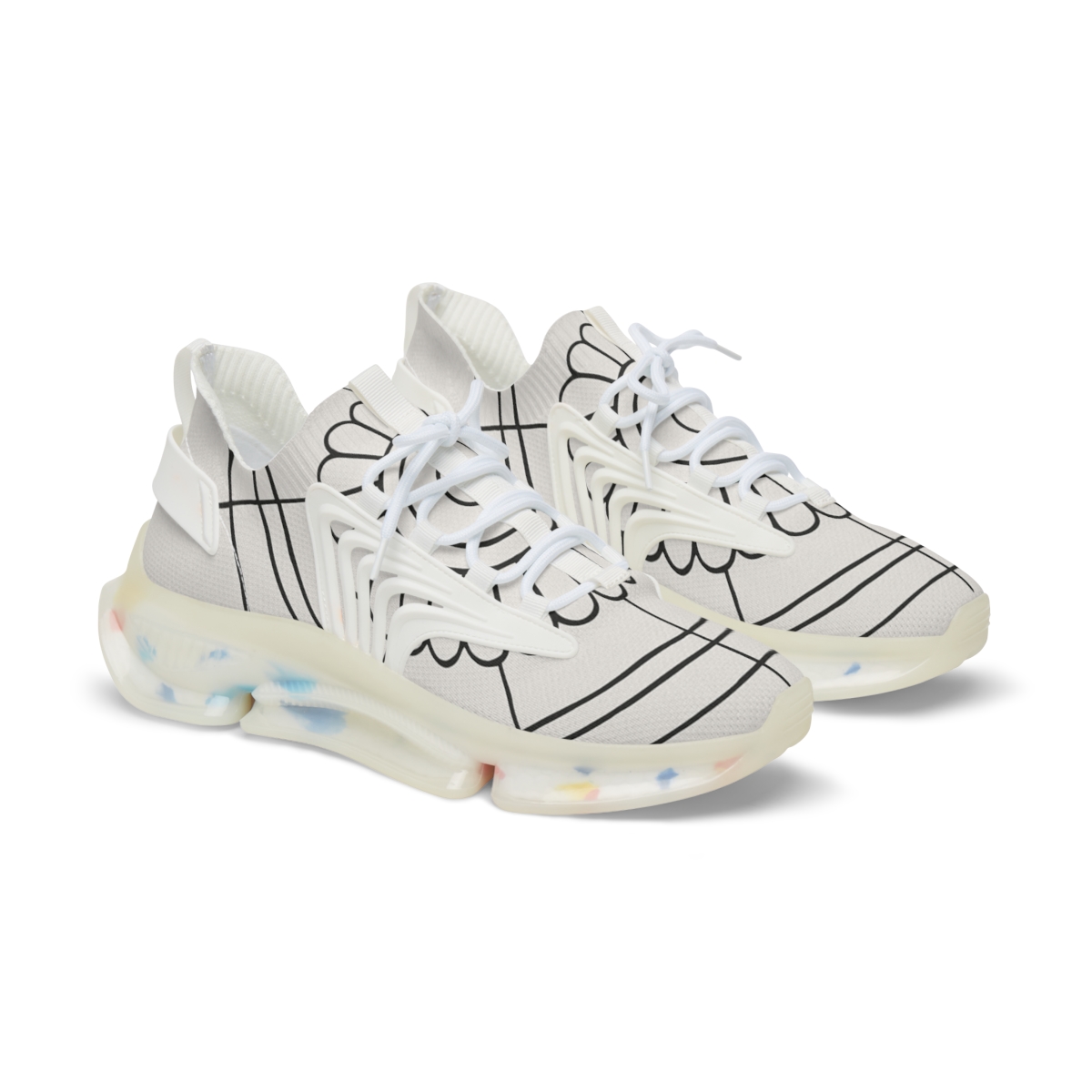 Minimal Eclipse Lattice Rosette comfortable running sneakers