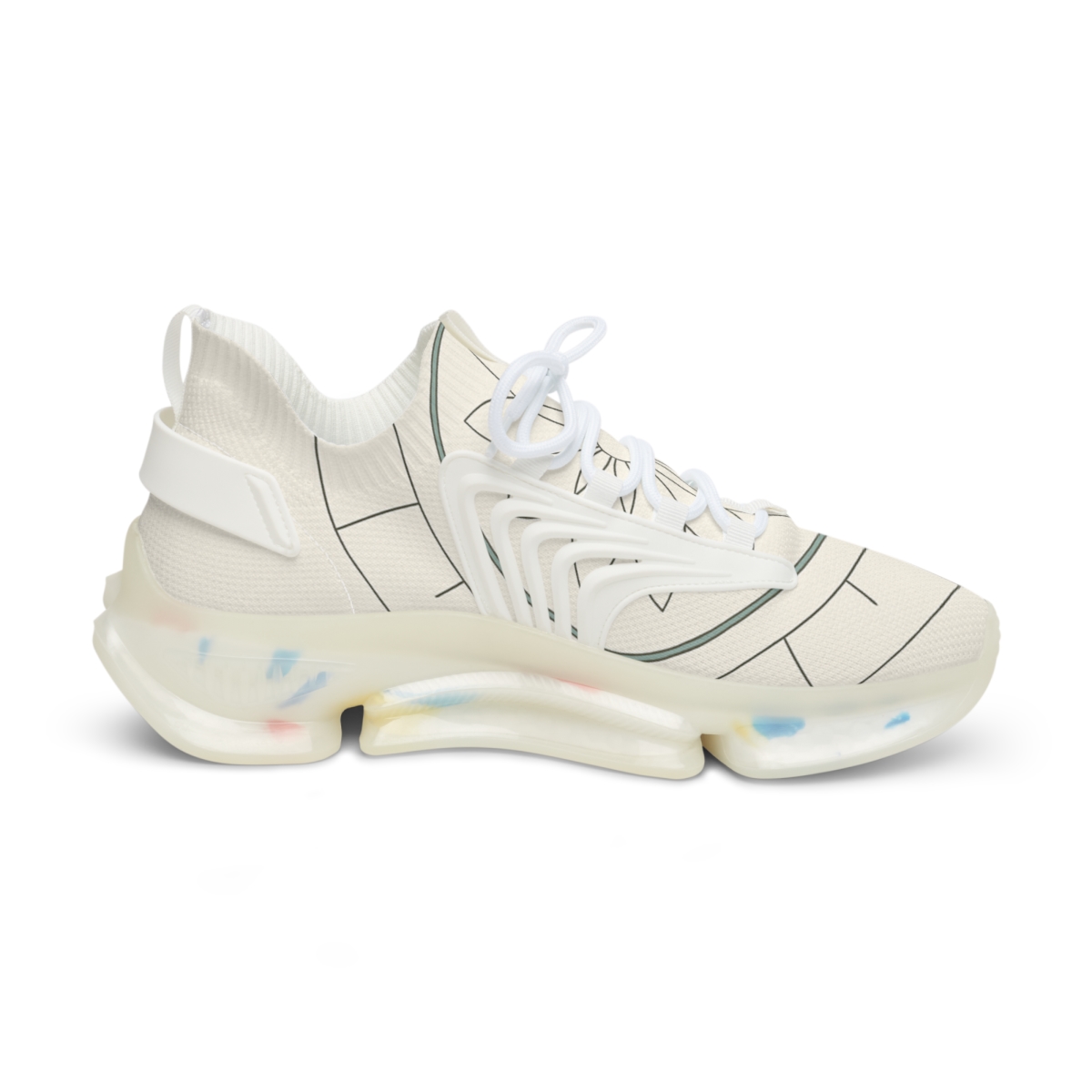 Minimal Orbit Petal Diagram premium sport sneakers