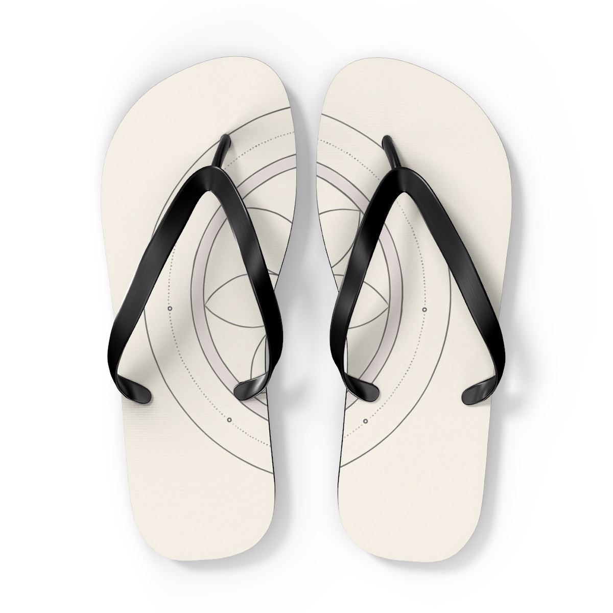 Minimal Orbit Petal Diagram stylish summer flip flops