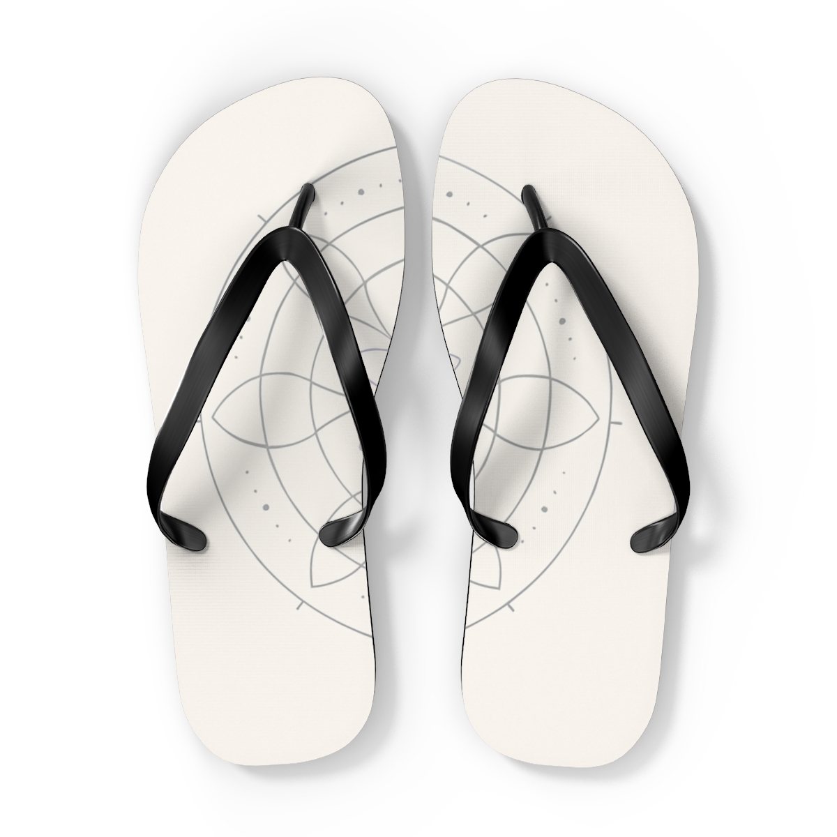 Minimal Orbit Petal Diagram stylish summer flip flops