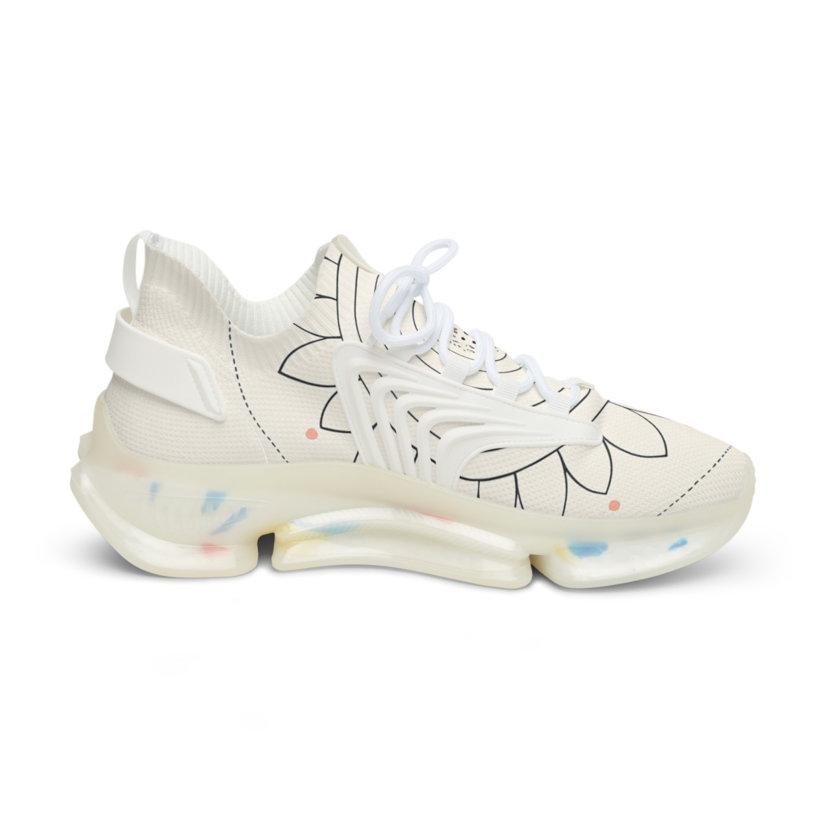 Minimal Orbit Petal Dial stylish casual sneakers