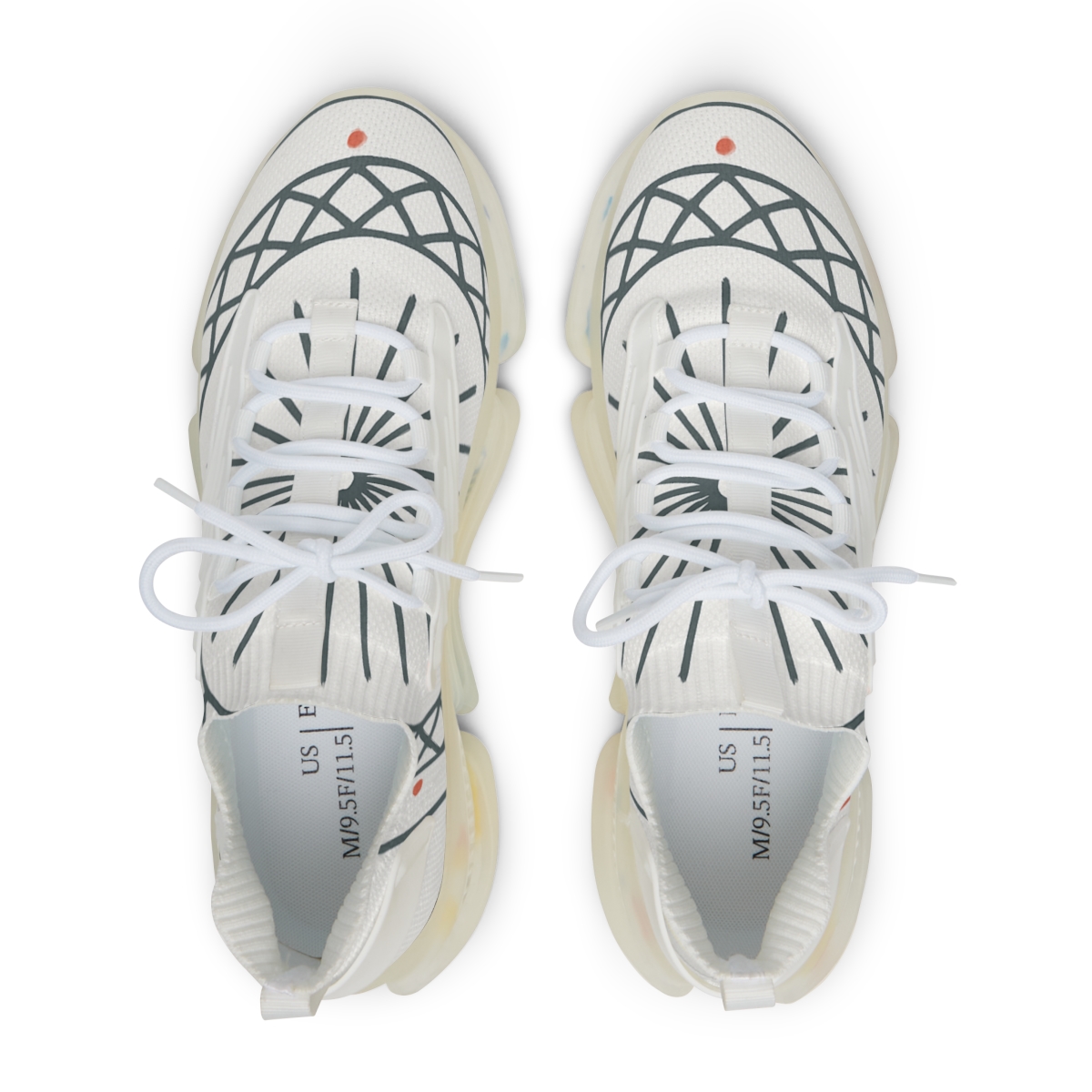 Minimal Starwheel Lattice comfortable running sneakers