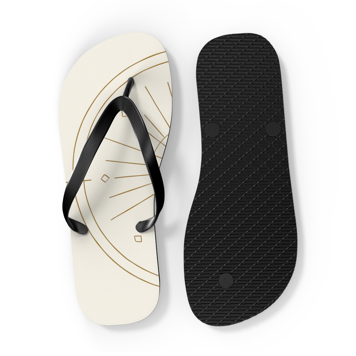Minimal Sunline Compass Mandala comfortable casual flip flops