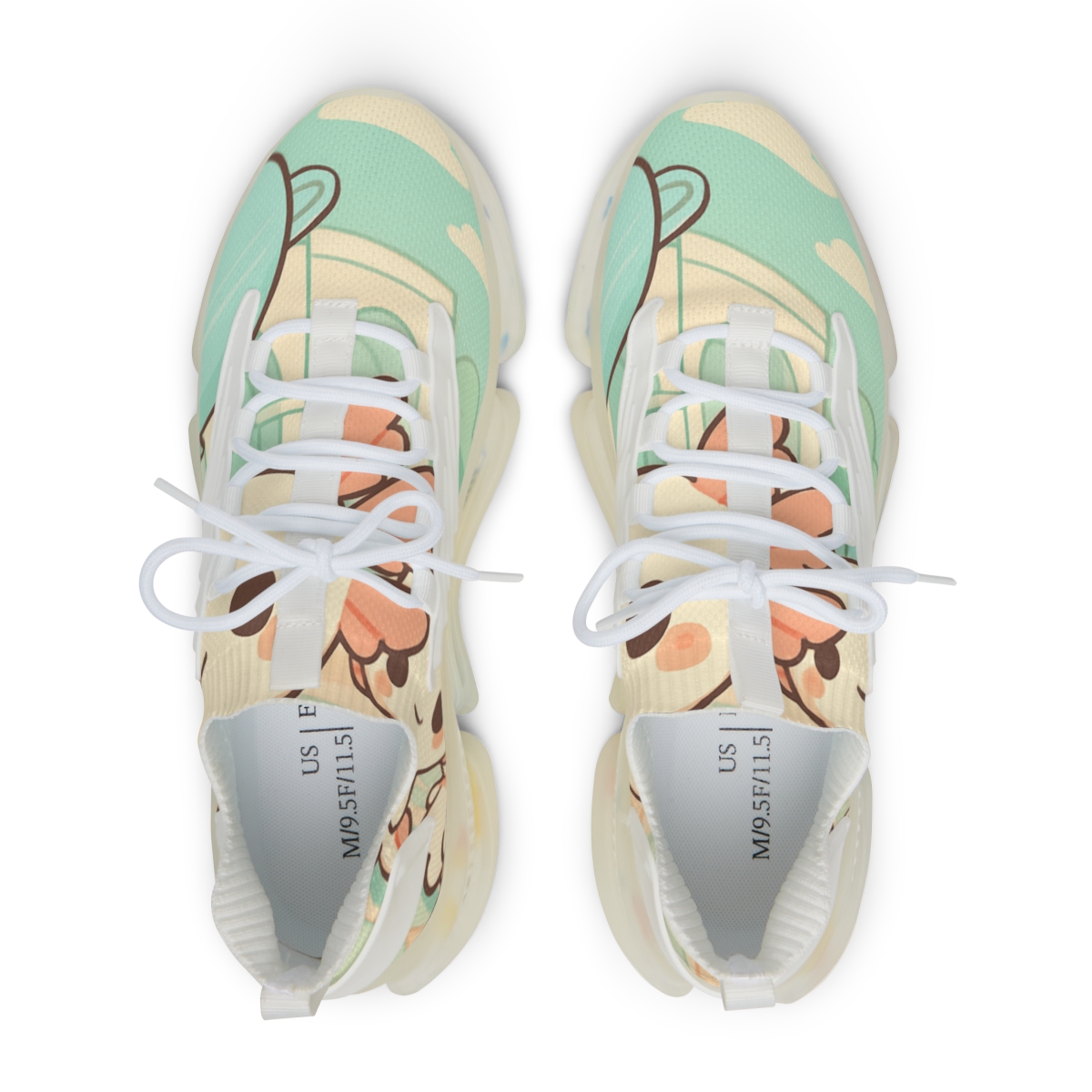 Mint Balloon Axolotl Parade lifestyle sneakers