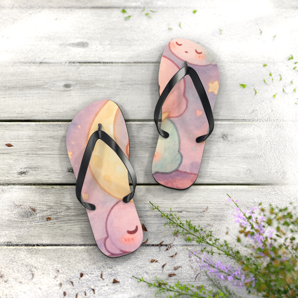 Moonlit Mochi Dream Flip Flops