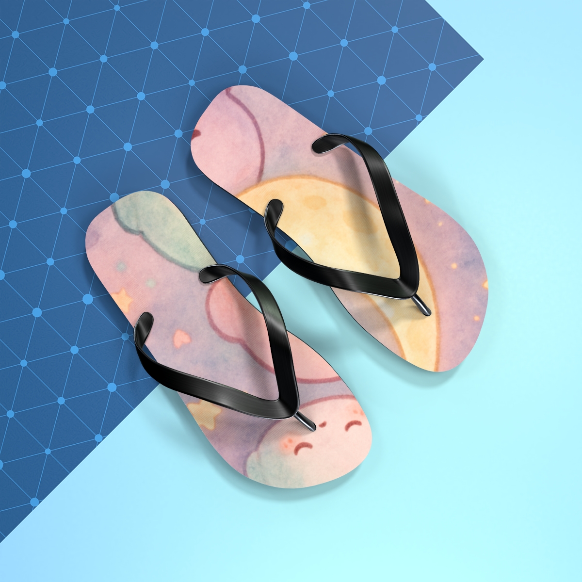 Moonlit Mochi Dream Flip Flops