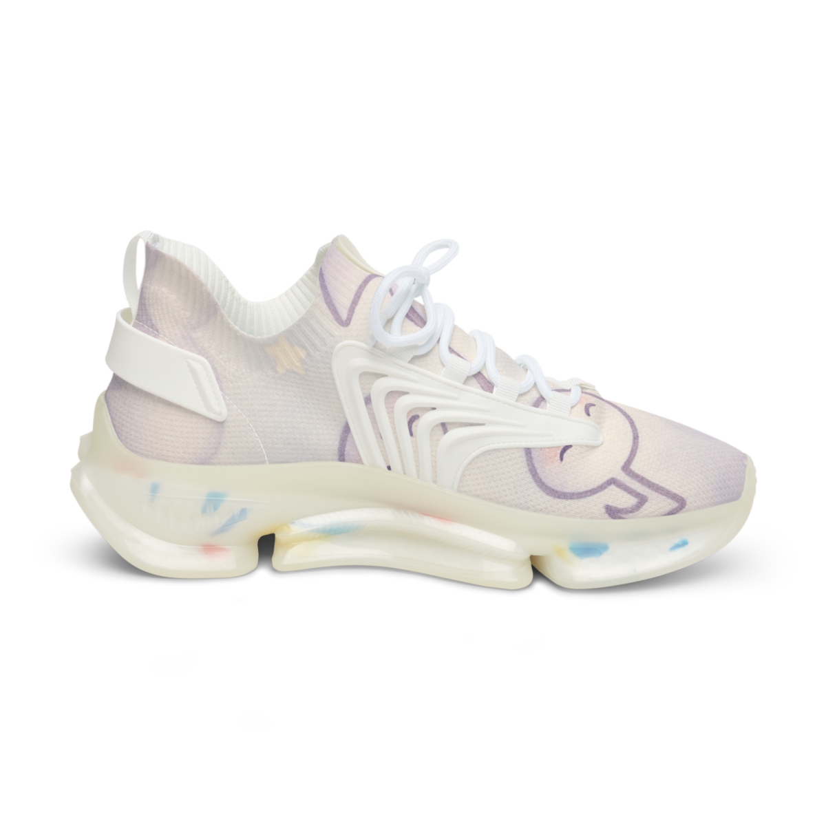 Mochi Moon Melody unique printed sneakers