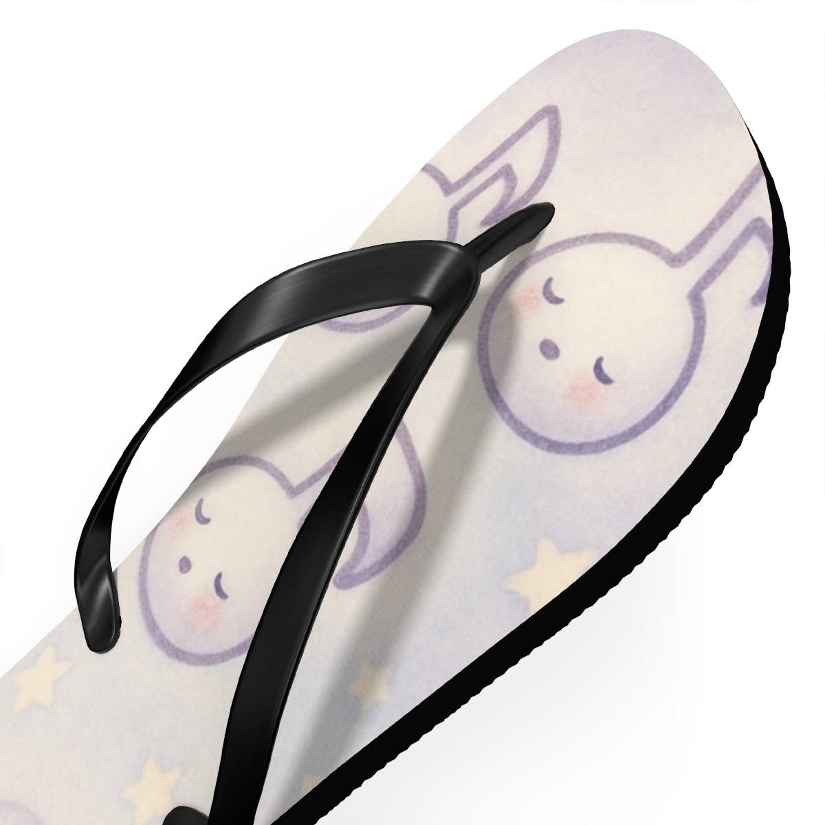 Mochi Moon Melody designer logo flip flops