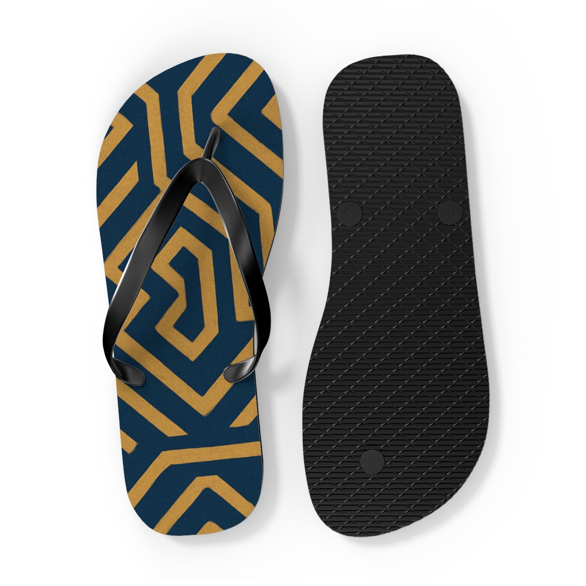 Modulated Chevron Labyrinth stylish summer flip flops