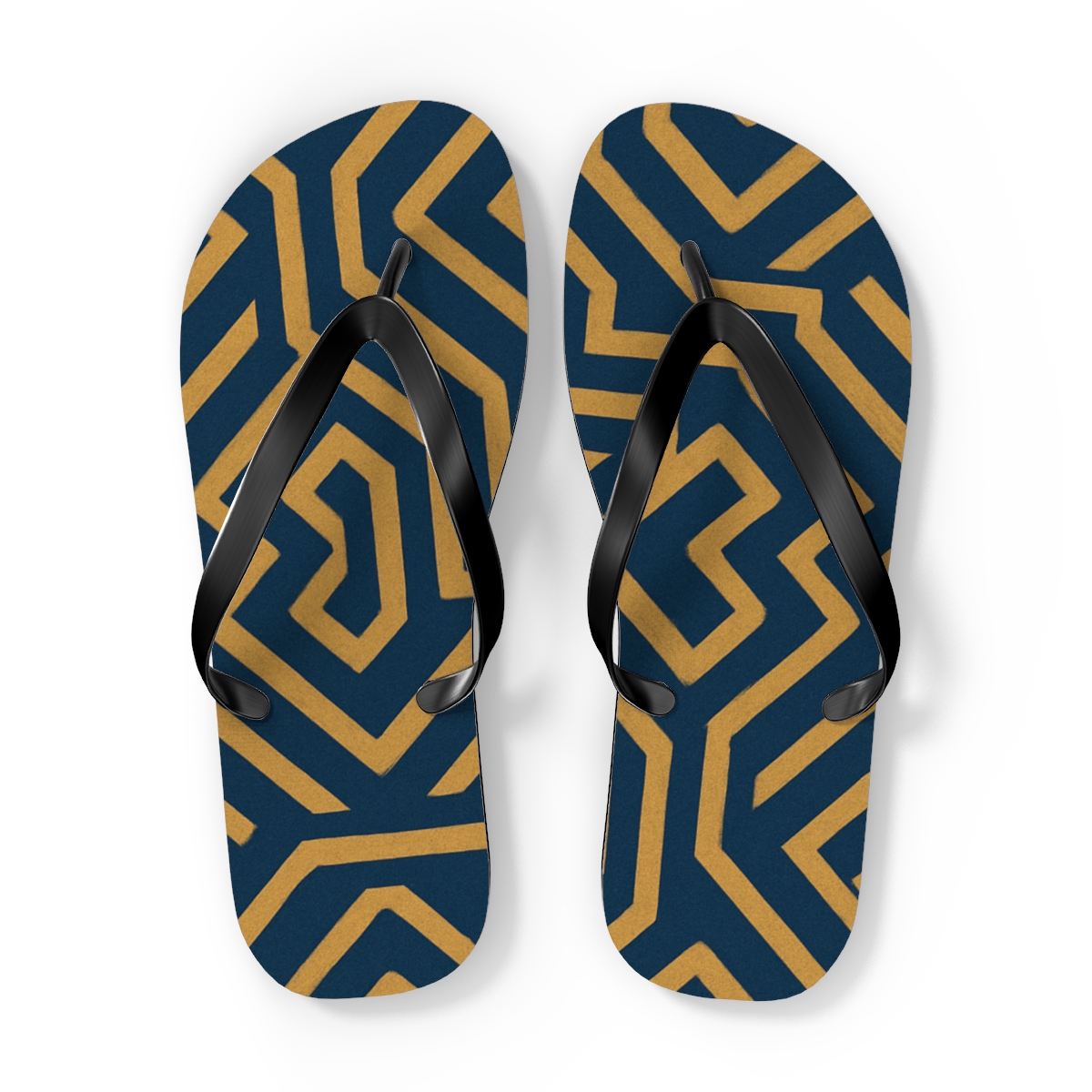 Modulated Chevron Labyrinth stylish summer flip flops