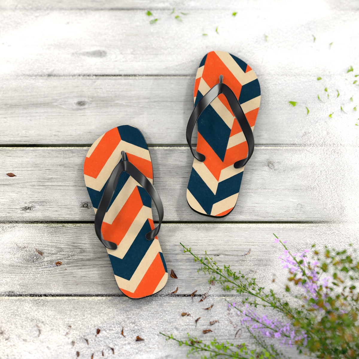 Coastal Rhythm Stride Flip Flops