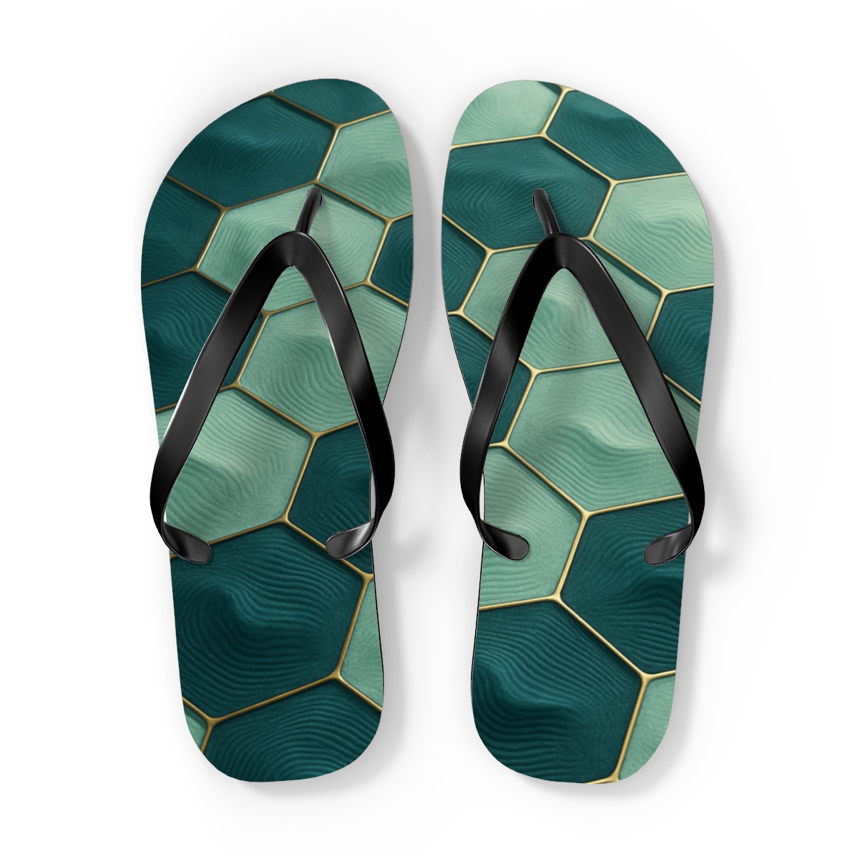 Modulated Hex Weave custom flip flops