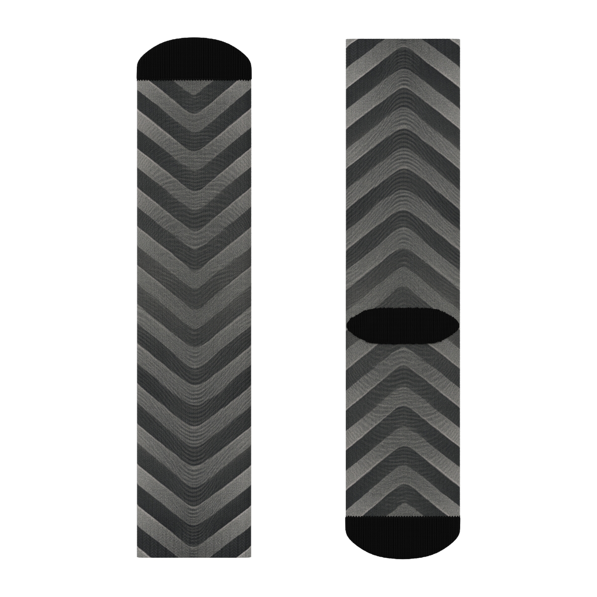 Moire Chevron Cascade sports performance socks