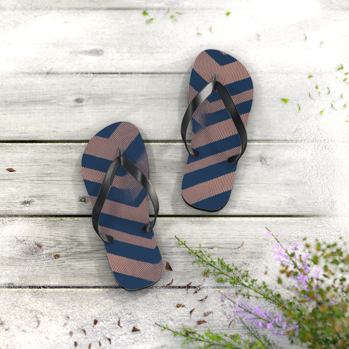 Indigo Wave Harmony Flip Flops