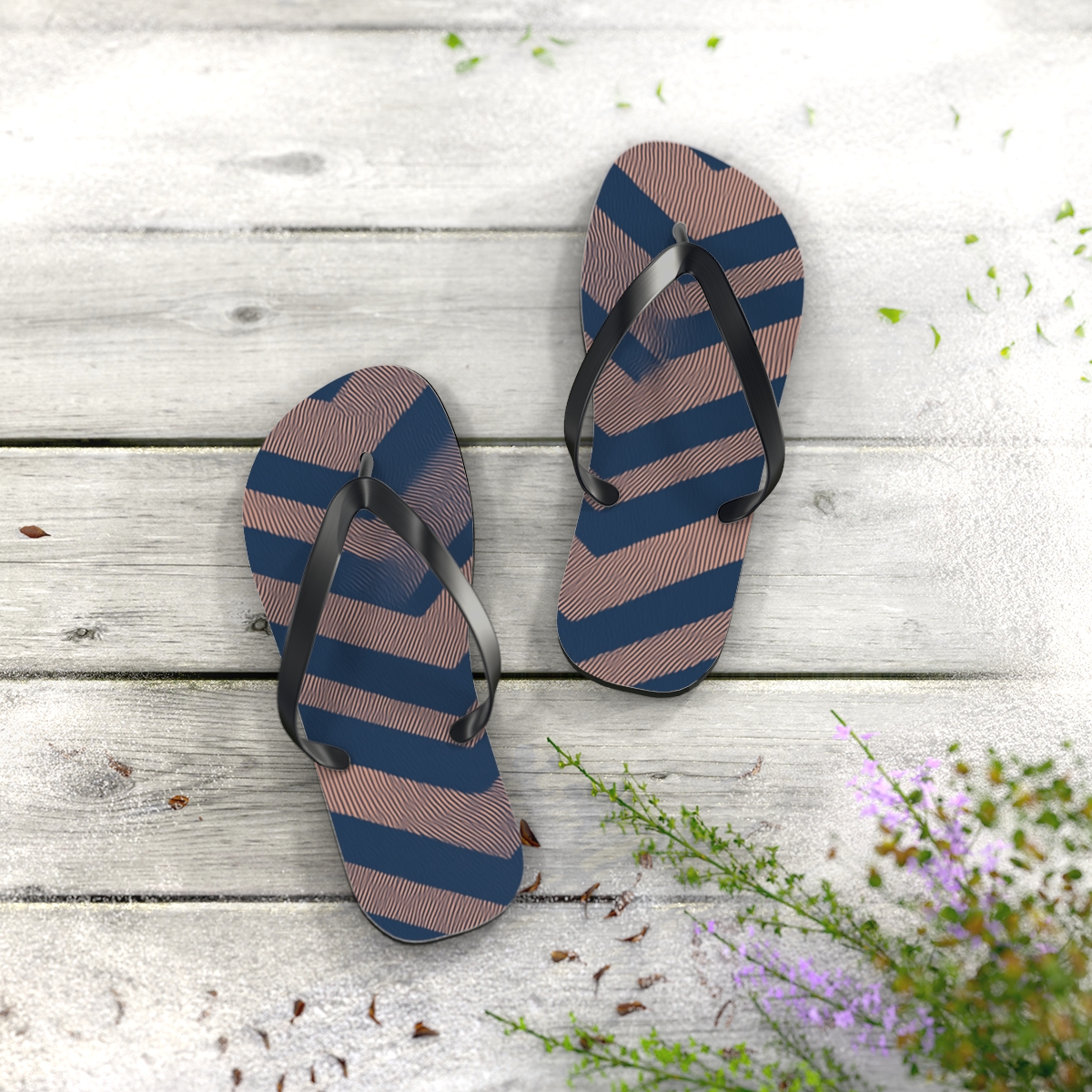Indigo Wave Harmony Flip Flops