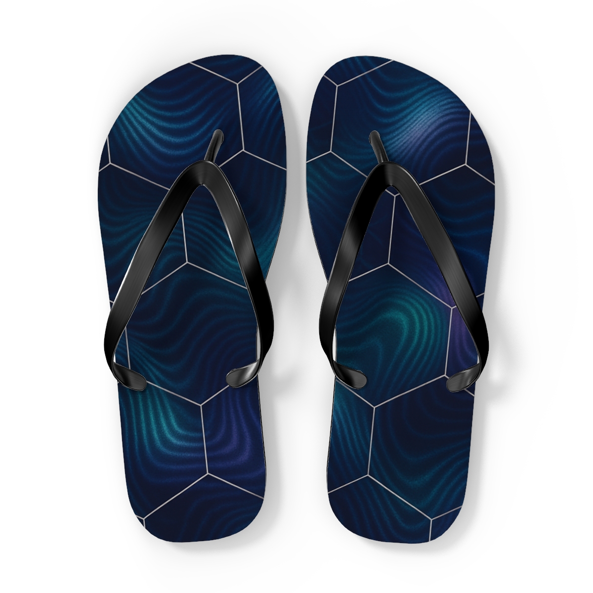 Moire Lattice Aurora Weave stylish summer flip flops