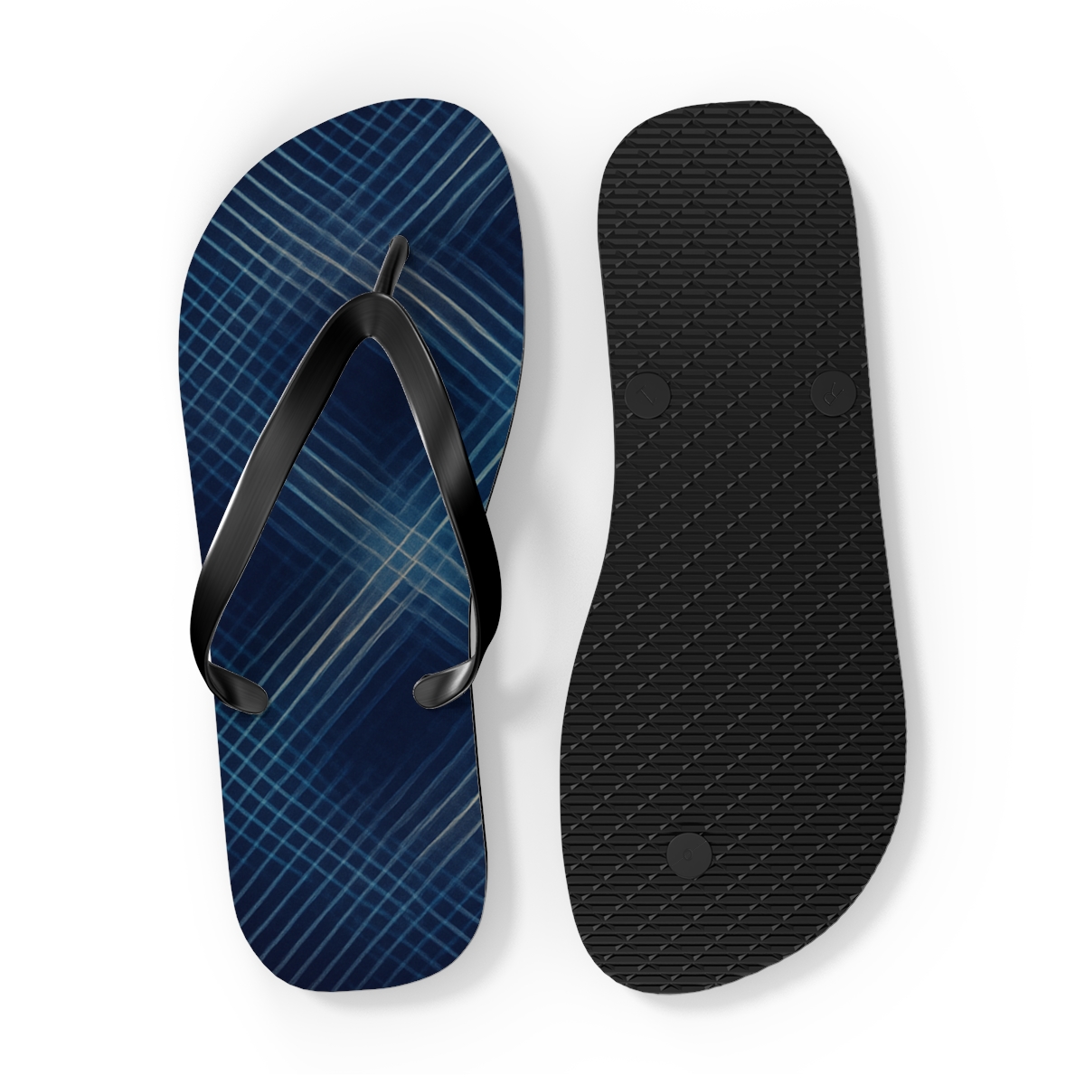 Moire Lattice Interference Weave comfortable casual flip flops