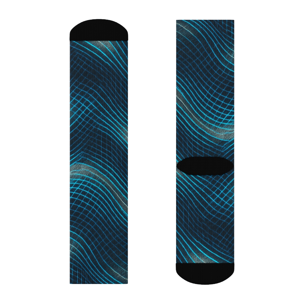 Moire Lattice Interference Weave sports performance socks