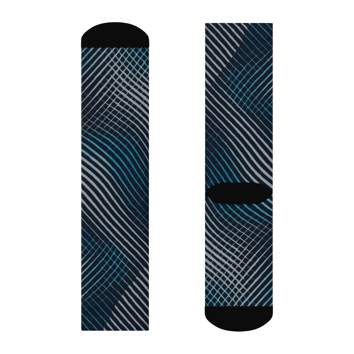 Moire Lattice Interference Weave trendy colorful socks