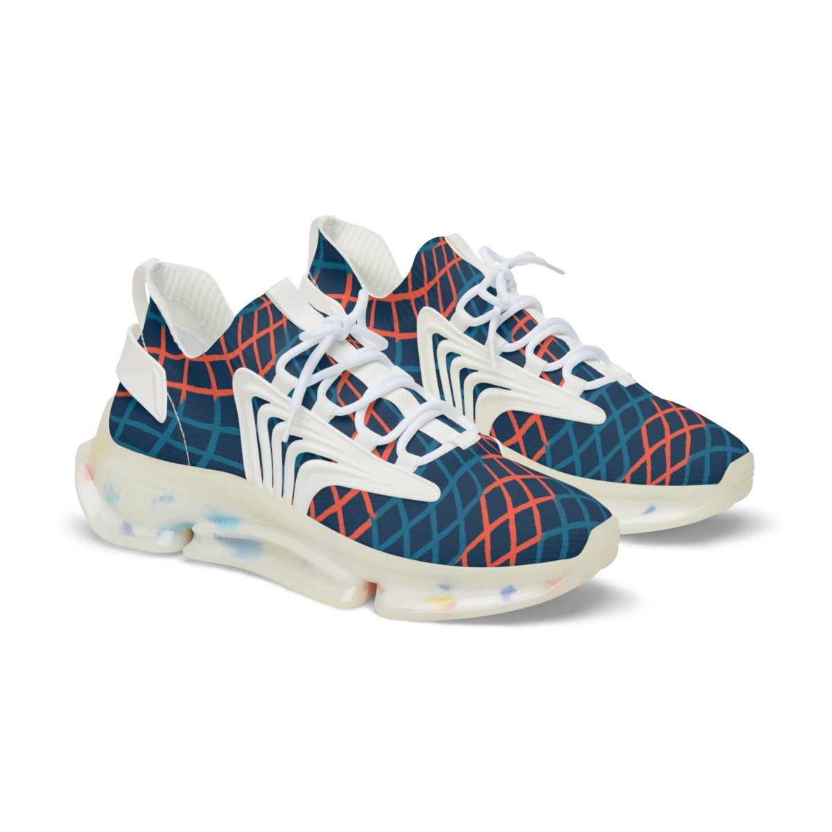 Moire Lattice Pulse Weave custom sneakers