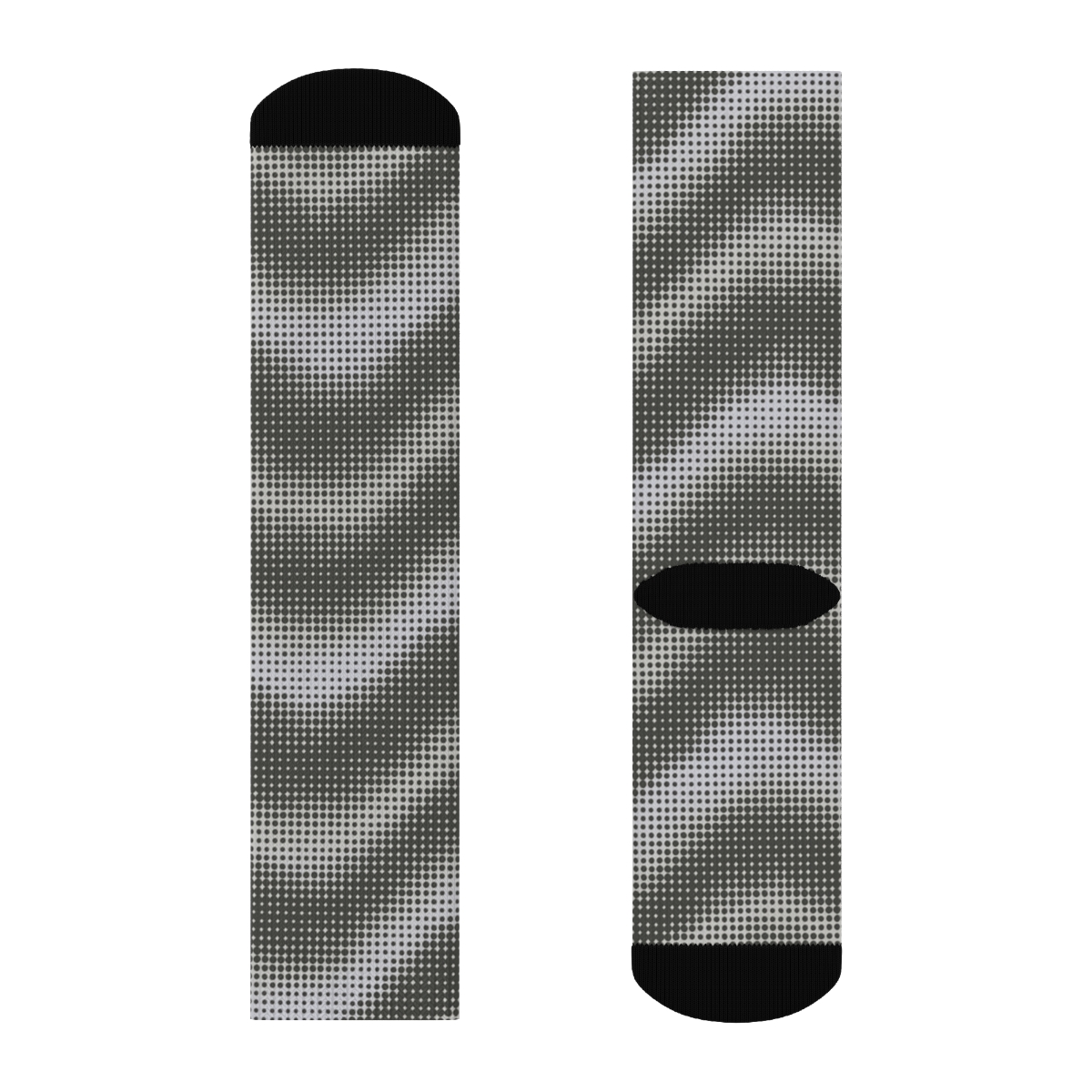 Moire Microdot Orbit Grid comfortable cotton socks