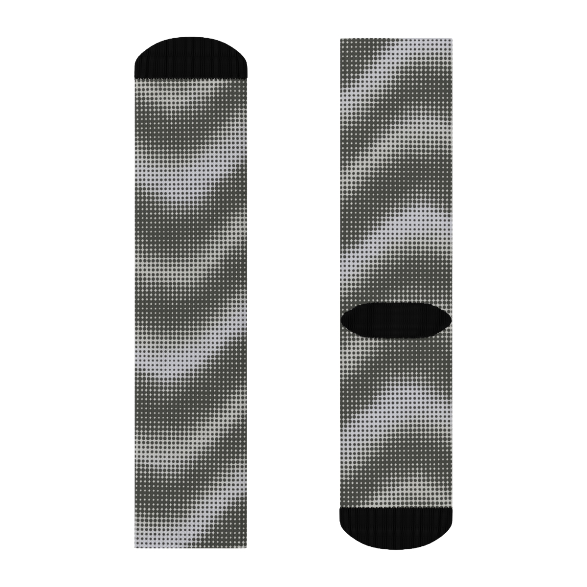 Moire Microdot Orbit Grid comfortable cotton socks