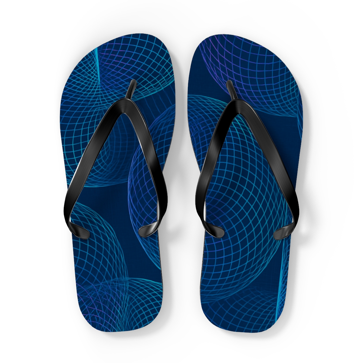 Moire Orbit Interference Cloth trendy printed flip flops
