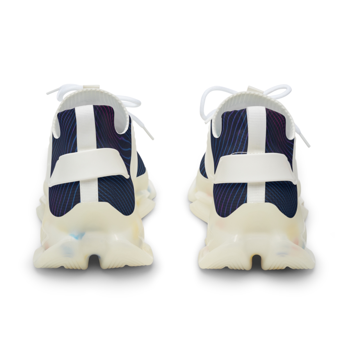 Moire Orbit Interference Weave personalized athletic sneakers