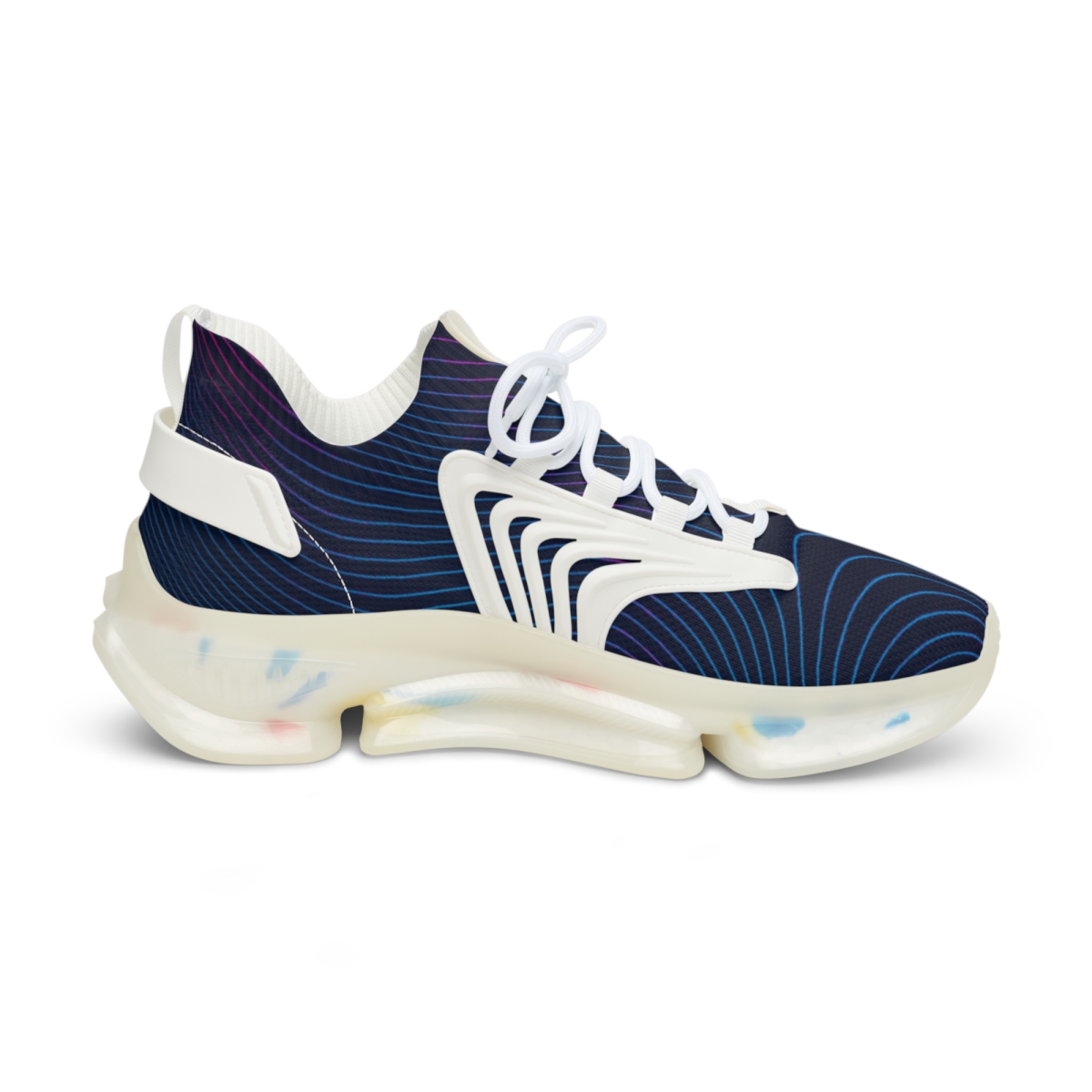 Moire Orbit Interference Weave personalized athletic sneakers