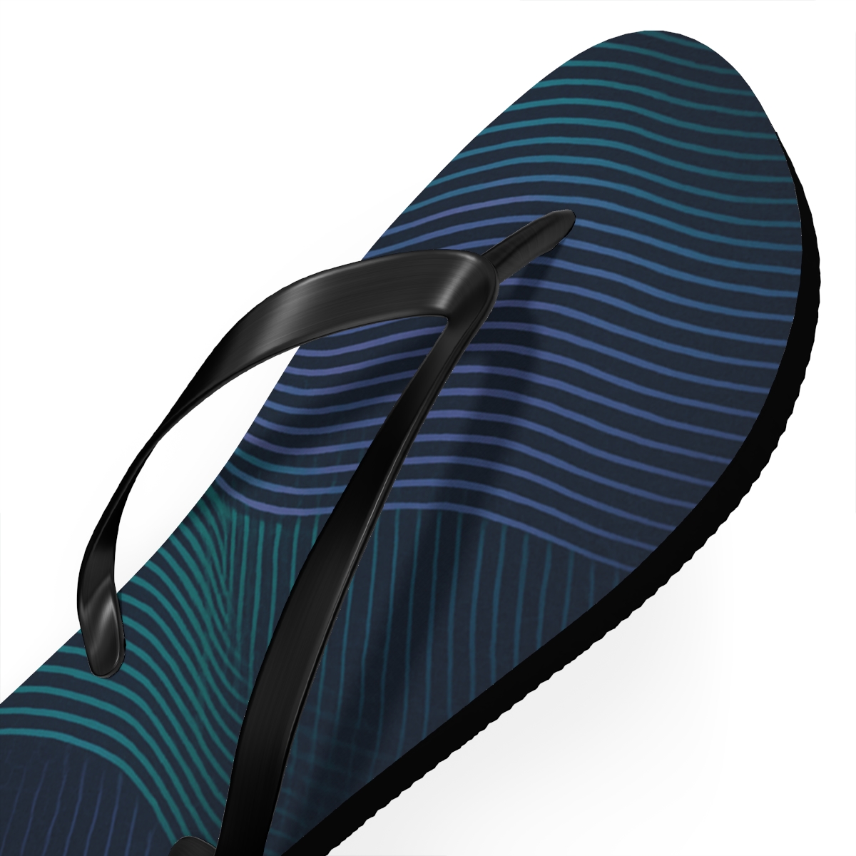Moire Orbit Interference Weave custom flip flops