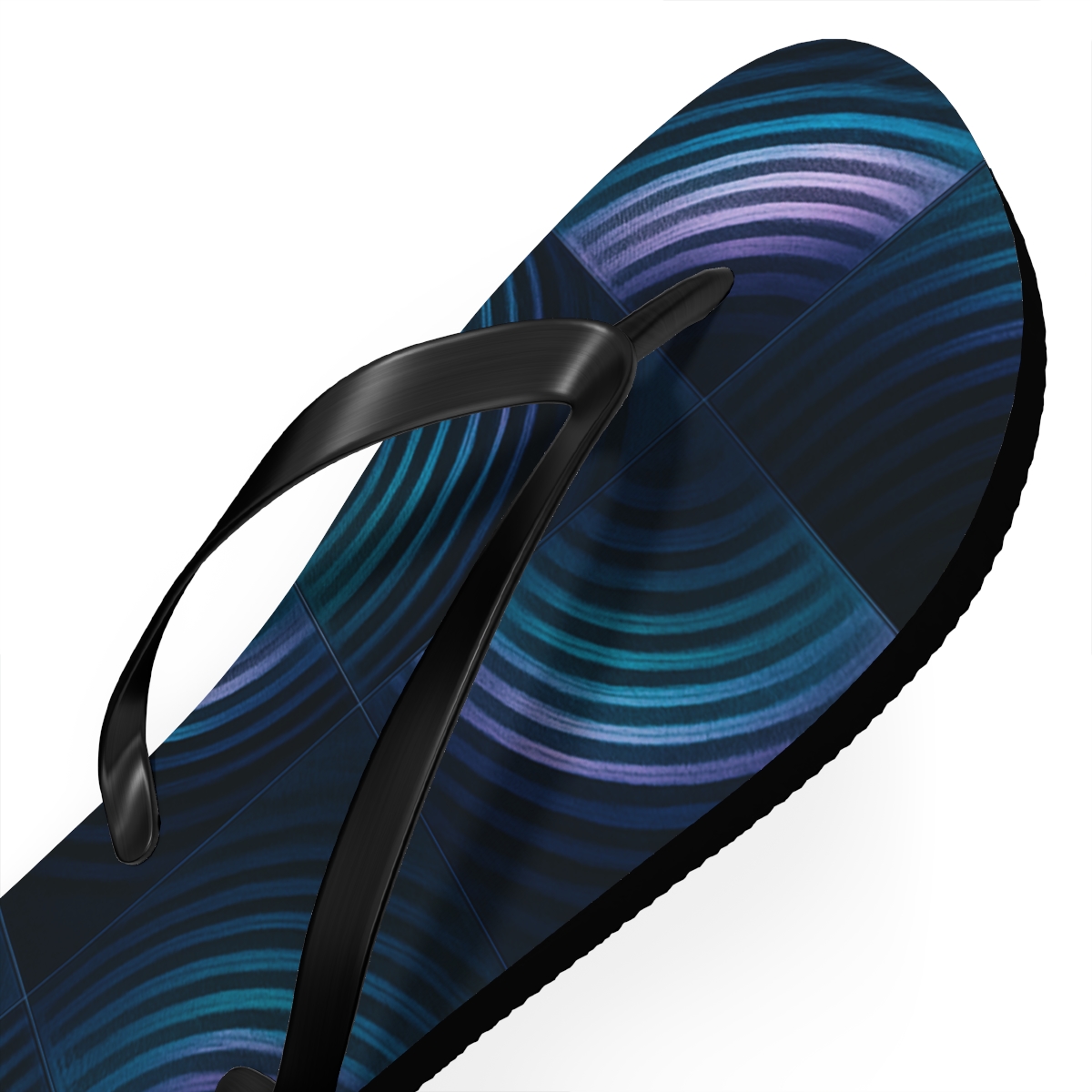 Moire Orbit Interference Weave trendy printed flip flops