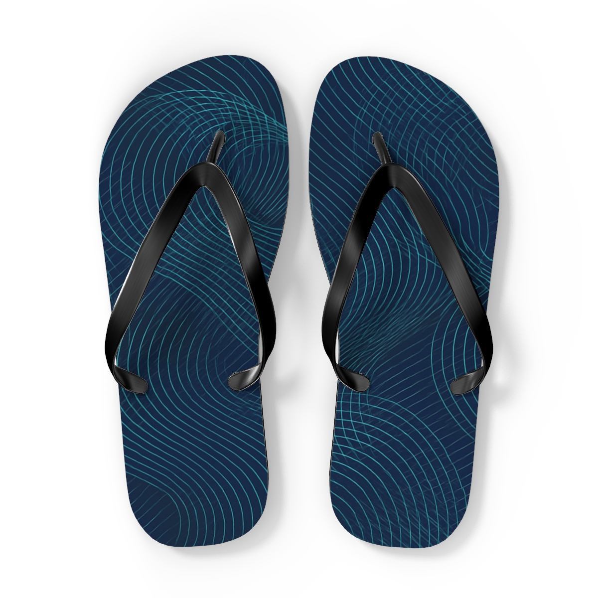Moire Orbit Interference Weave stylish summer flip flops
