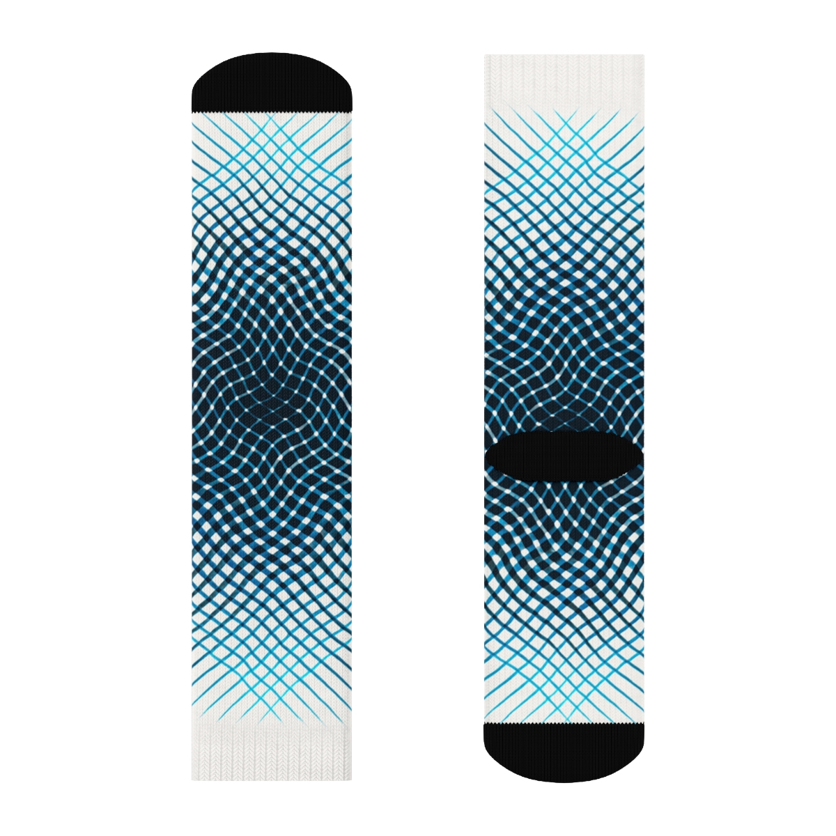 Moire Orbit Overprint custom socks