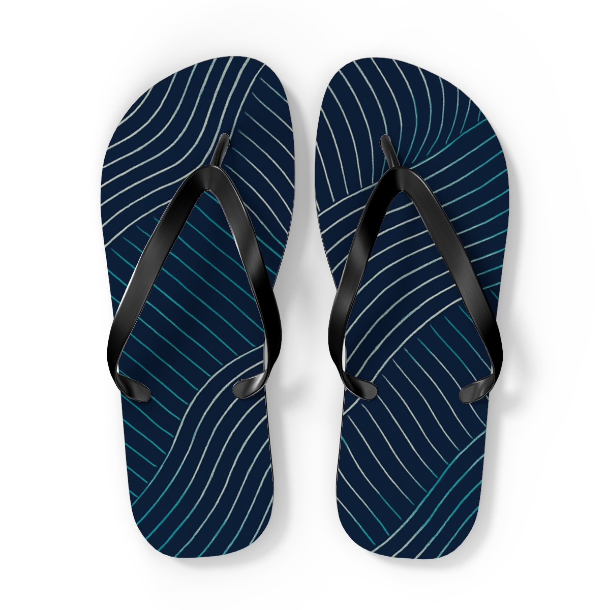 Moire Orbit Weave comfortable casual flip flops
