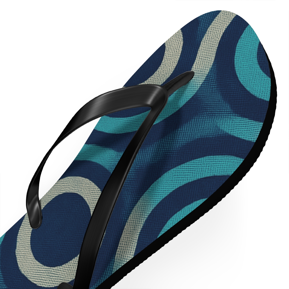 Moire Orbit Weave custom flip flops