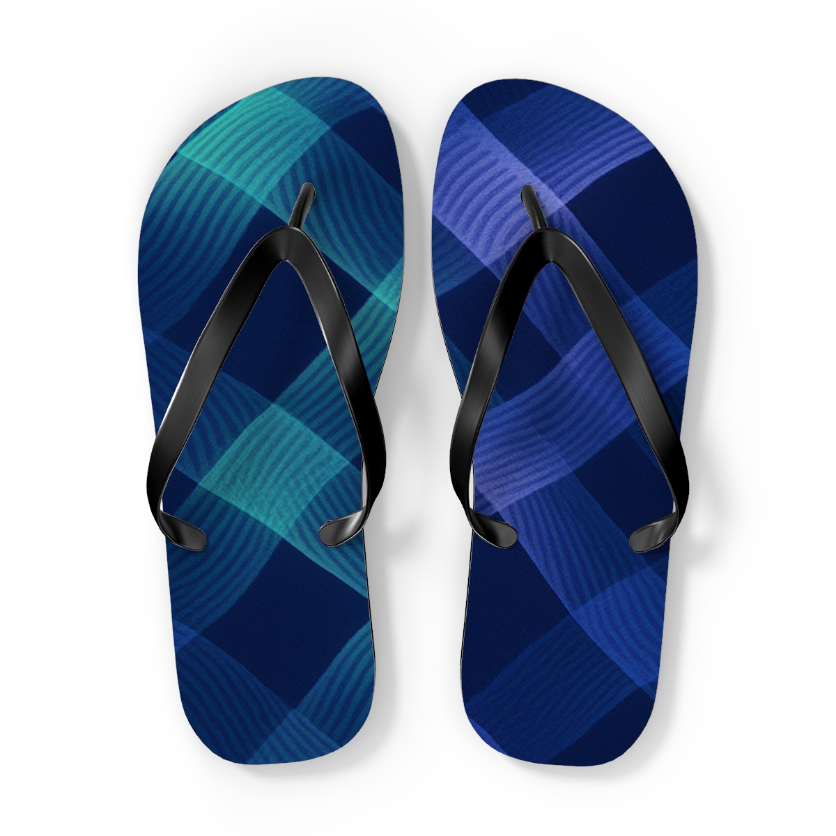 Moire Orbit Weave trendy printed flip flops