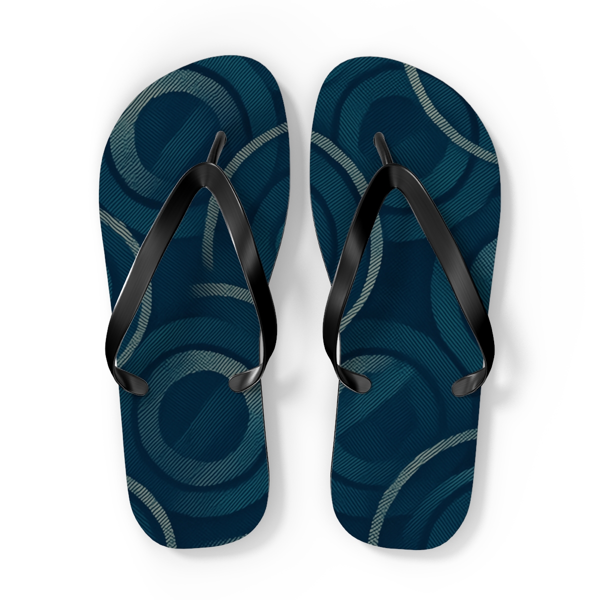 Moire Orbit Weave stylish summer flip flops