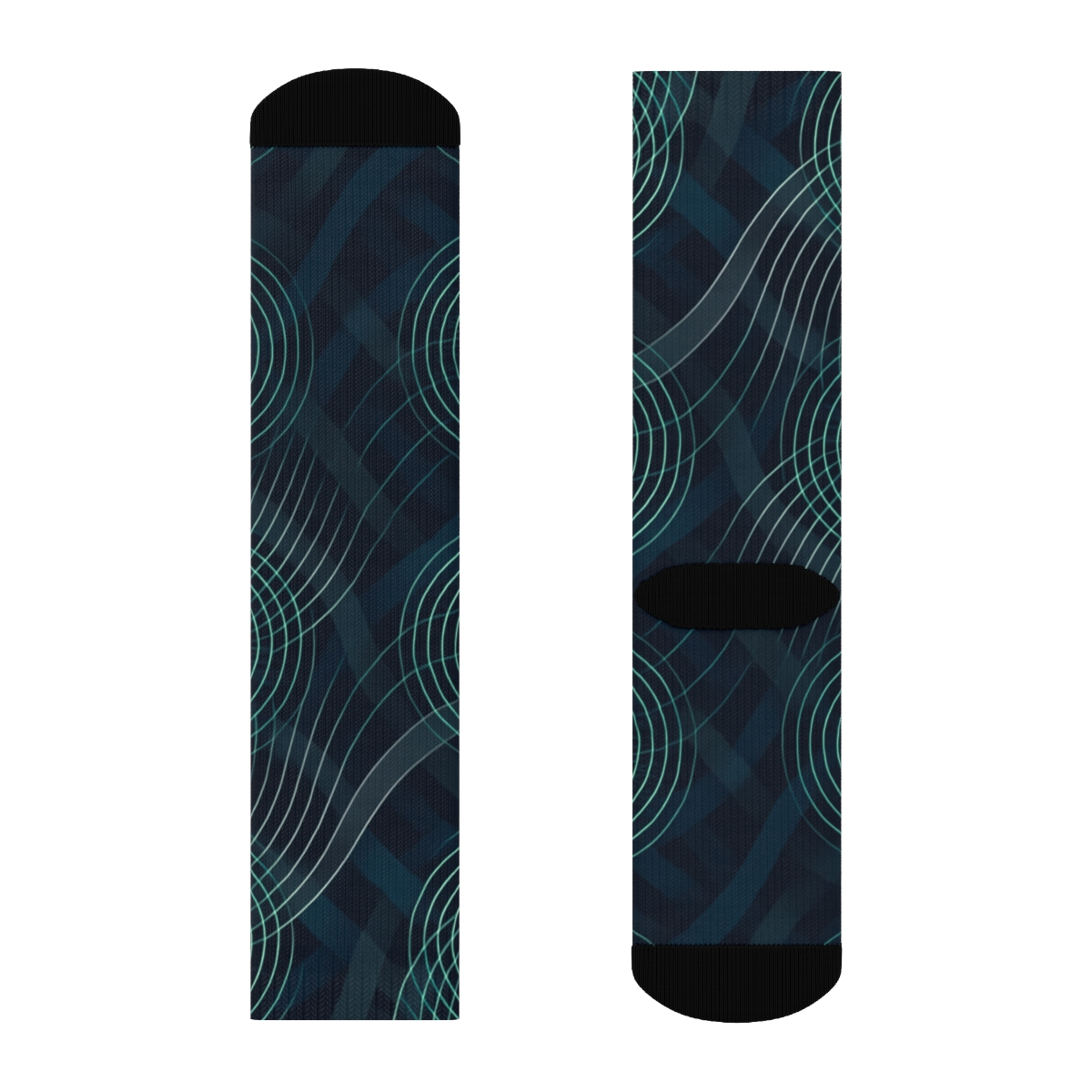 Moire Orbit Weave sports performance socks