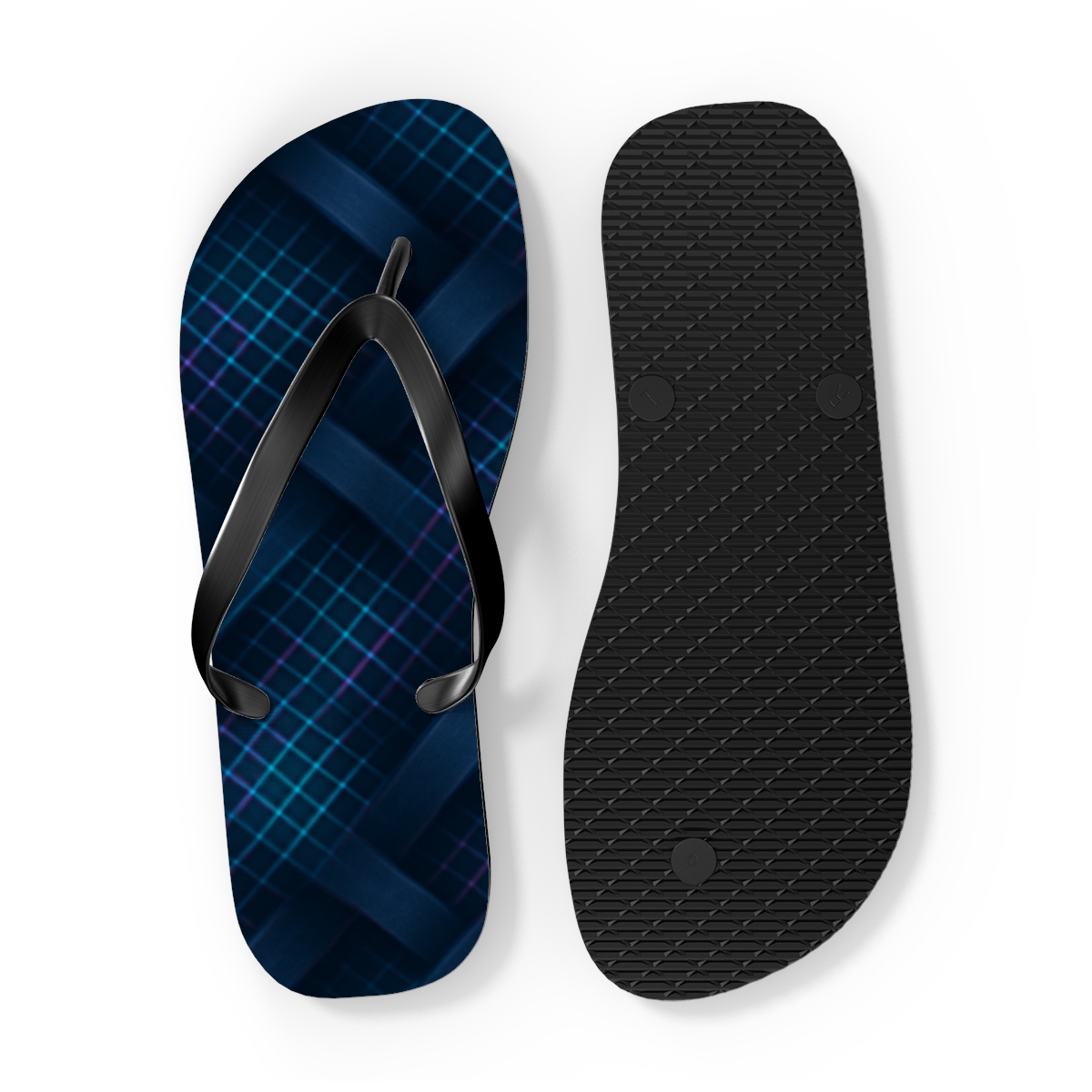 Moire Orbit Weave custom flip flops