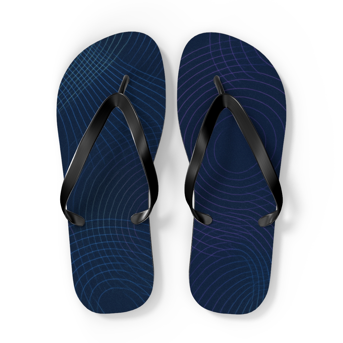 Moire Orbit Weave custom flip flops