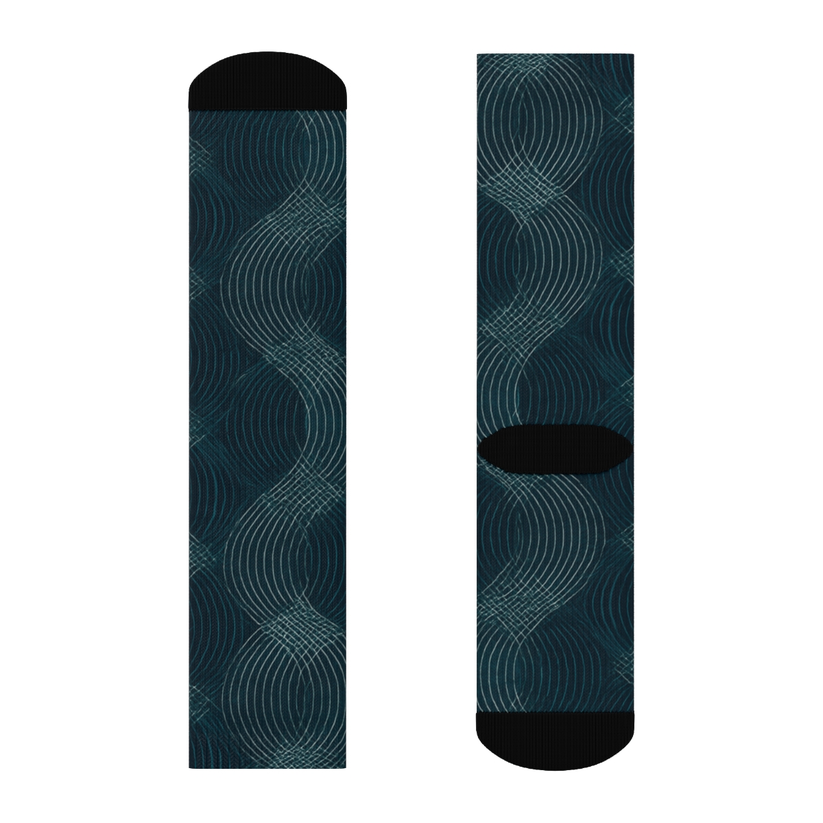Moire Orbit Weave unique printed socks