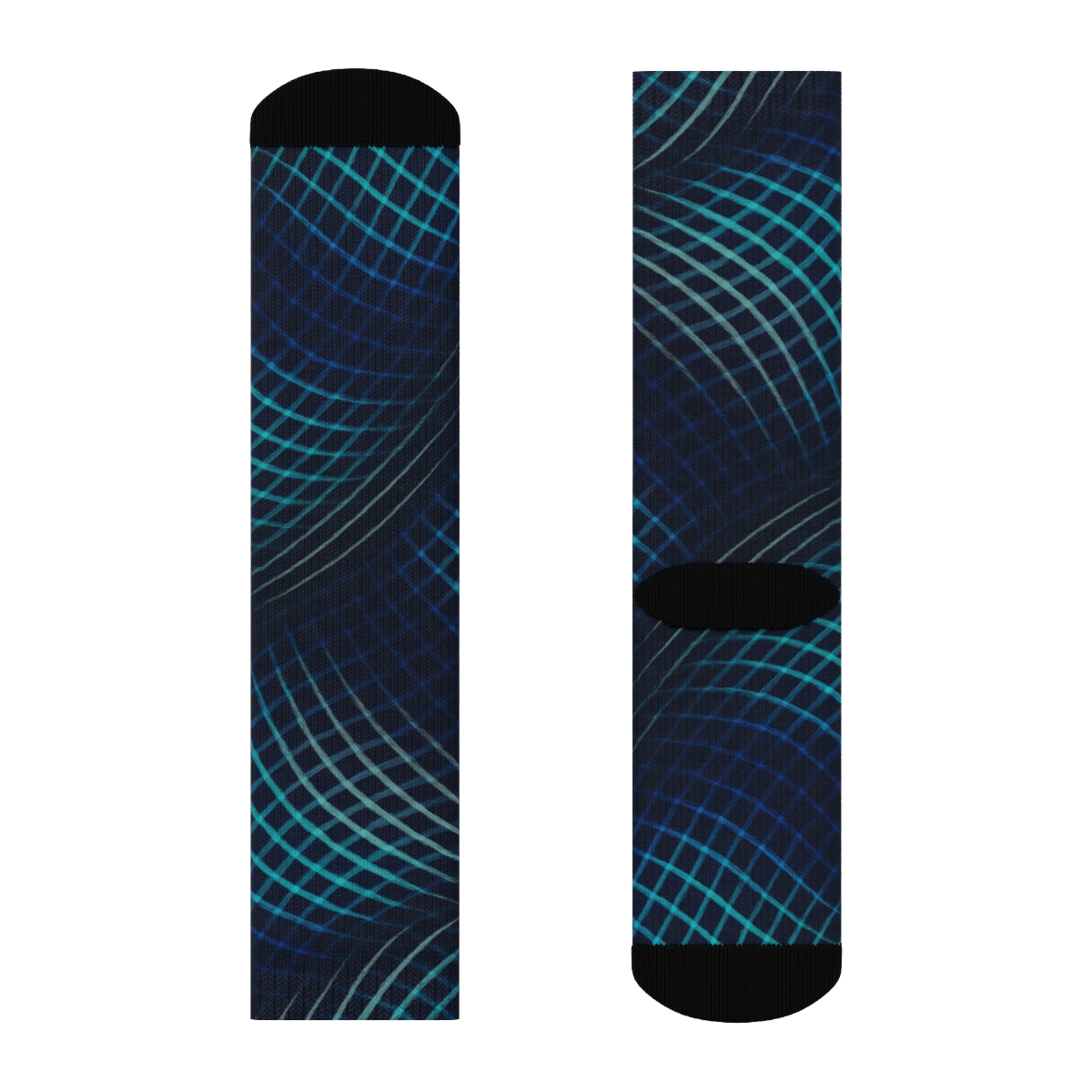 Moire Orbit Weave designer logo socks