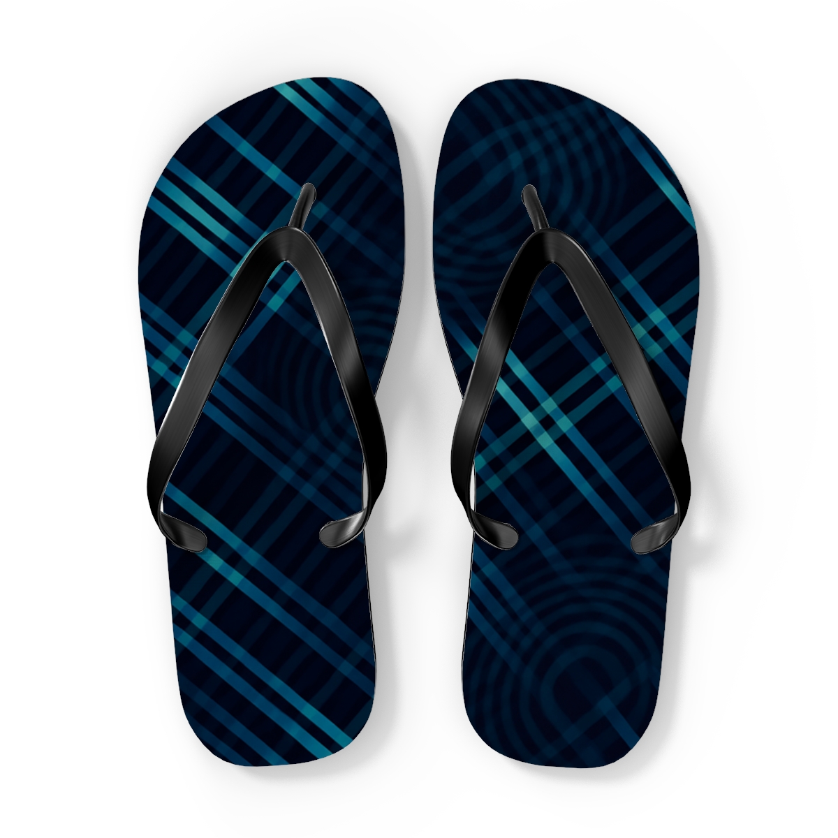 Moire Orbit Weave custom flip flops